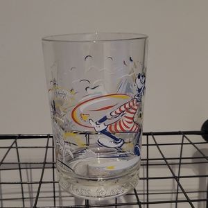 Collectible Disney 25th anniversary goofy glass